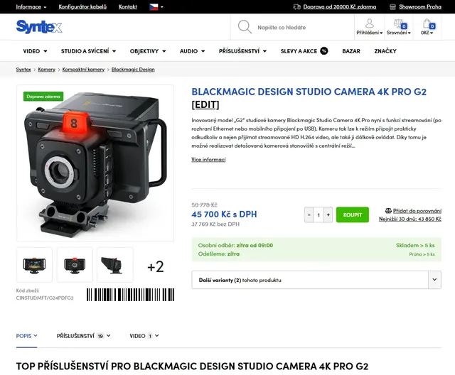 Detail produktu na e-shopu SYNTEX.cz